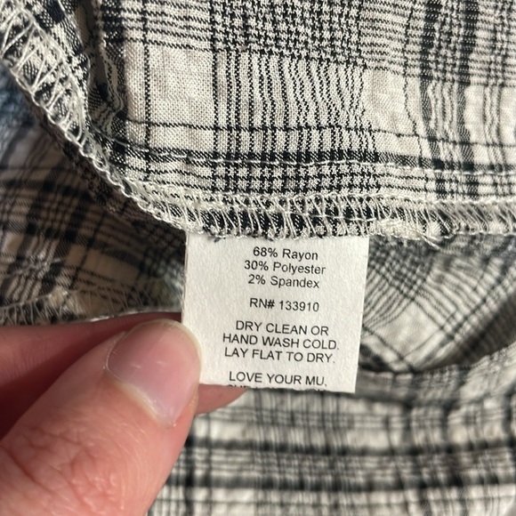 Show Me Your MUMU Birdie Mini Dress in Windowpane Plaid - Picture 4 of 9